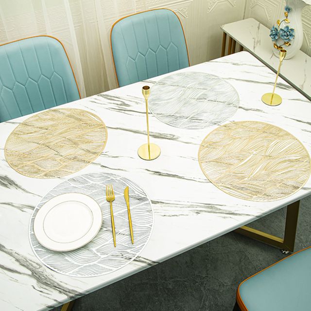 원형 PVC 실리콘 식탁 투명 매트 테이블보 깔개 1P