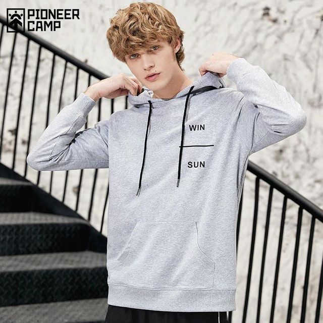 [해외] Pioneer camp 신제품 후드 스웨터 남성 브랜드 캐주얼