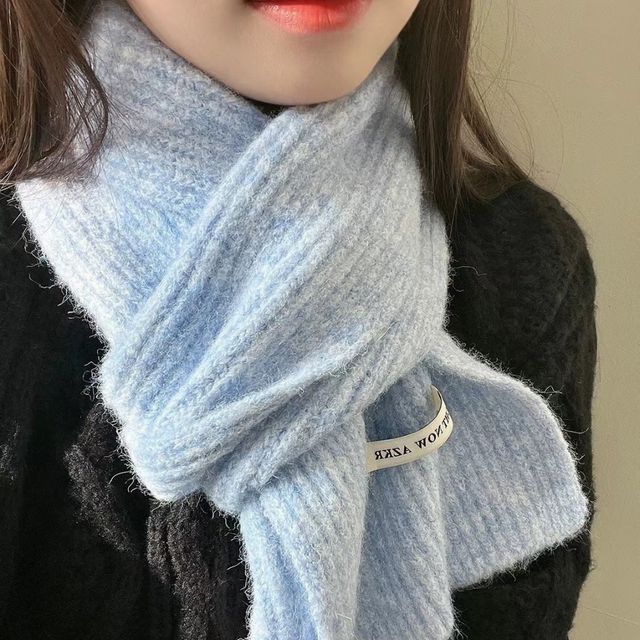 쁘띠 니트 골지 머플러 AMA-0077