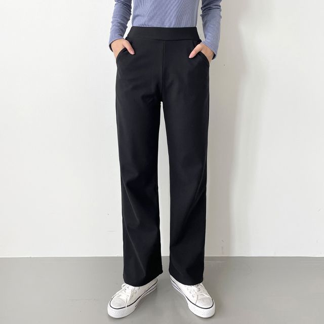 여성 엘리샤 스판 밴딩 일자 팬츠 JB-1007286