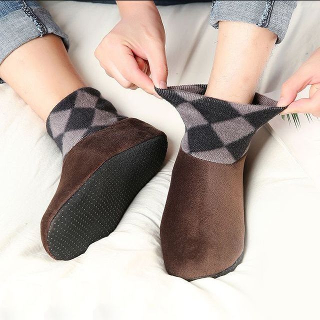 벨벳 남성 방한덧신 3켤레묶음 ELY-2062