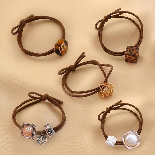 여성 헤어 머리끈 5종세트 URK-168