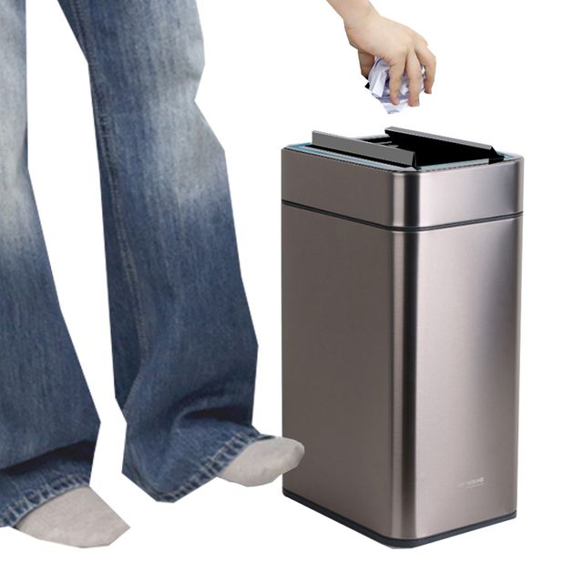키친아트2025 톡쳐서 여는 스마트 휴지통 쓰레기통 접근 자동센서 충격센서