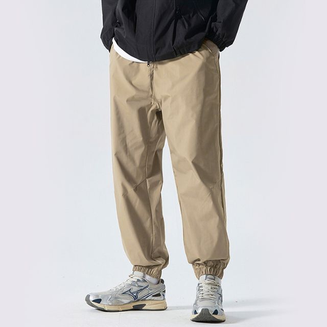 밴딩 조거 면바지 남성 캐주얼 고무줄 팬츠 봄가을