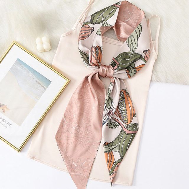 3컬러 보타닉 패턴 여성 스카프 멋내기 패션스카프