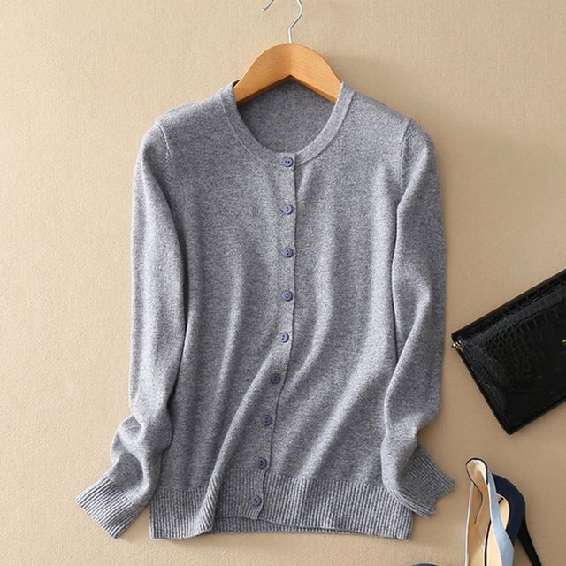 보들보들 라운드넥 무지 가디건 간절기아우터 가을옷