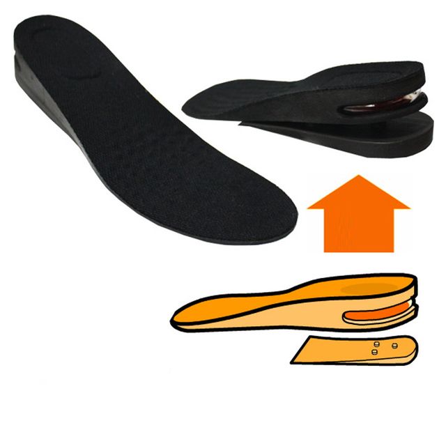 에어캡 2단분리 깔창 3cm 키높이깔창 블랙