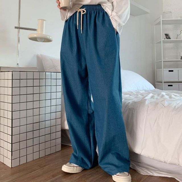 데님 와이드 루즈 팬츠 HPC-1007818