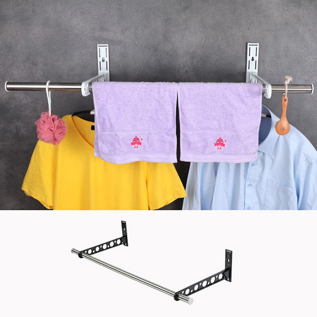 알루미늄 접이식 창틀 빨래건조대 블랙 89cm 세트