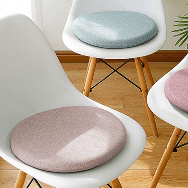 메모리폼 방석 사무실 의자 쿠션 원형 편안한 착석감