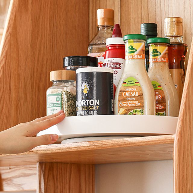 장만A791 회전식 수납렉 받침대 간식접시 욕실수납대 주방용품 양념통받침대 다용도