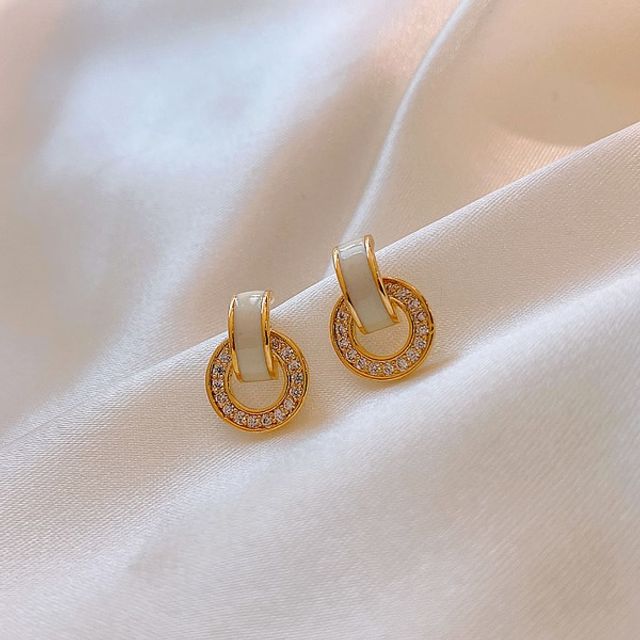 미니 서클 큐빅 귀걸이 OSM-1006902