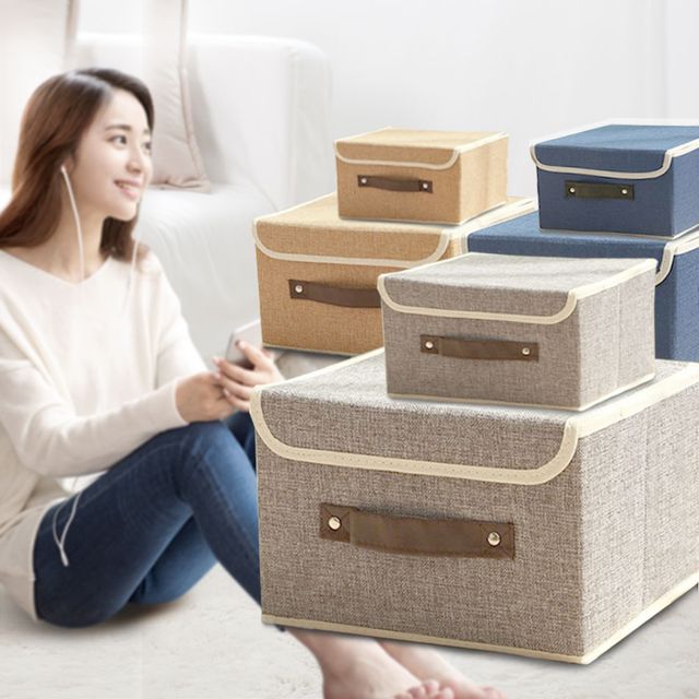 접이식 리빙박스 수납 정리함 폴딩 박스 옷 잡화 틈새