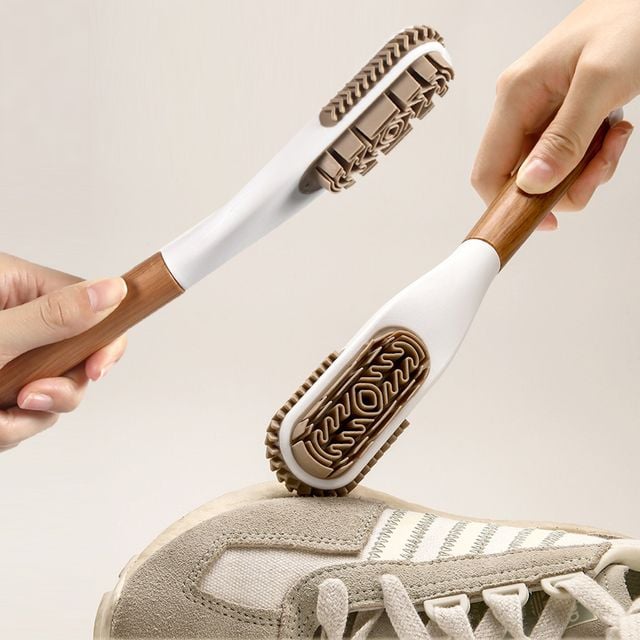 장만A814 세무 가죽 구두 신발 주름 브러쉬 청소솔 실리콘브러시