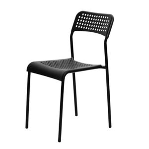 회의실 의자 강당의자 보급형 의자 통풍의자 블랙