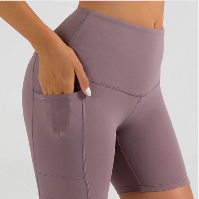여성 요가 팬츠 트레이닝 반바지 레깅스 바이커쇼츠