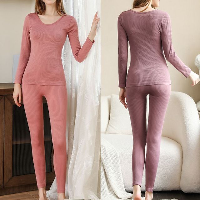 여성 슬림 골지 내복 상하의세트 OSM-1006737