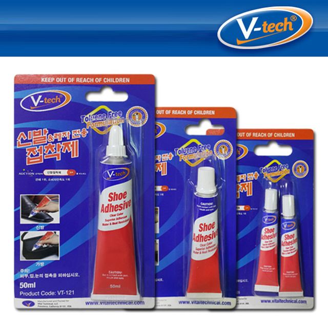 V텍 신발전용 가죽 접착제 레자 가죽 운동화