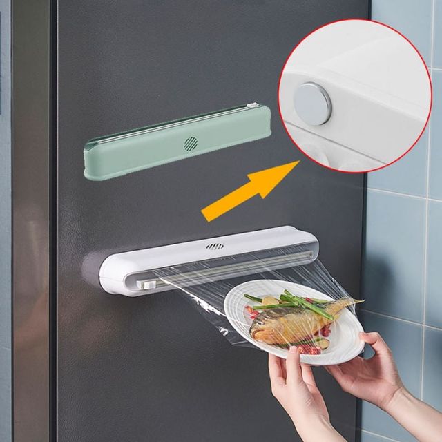 키밍 주방 비닐랩 커팅기 랩커터기 거치대 절단기