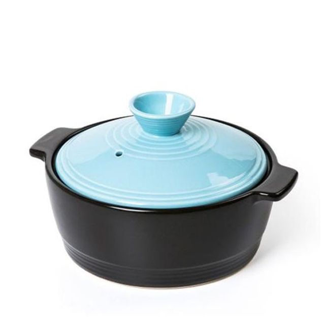 오븐락 뚝배기 내열 뚝배기 찜기 솥 뚝배기 대 블루