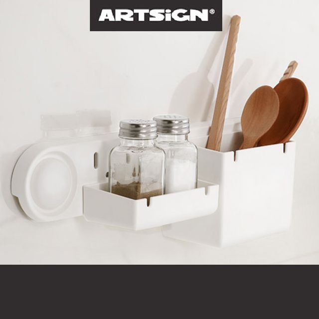 포인트 주방소품 수납대 욕실 수납함 백색