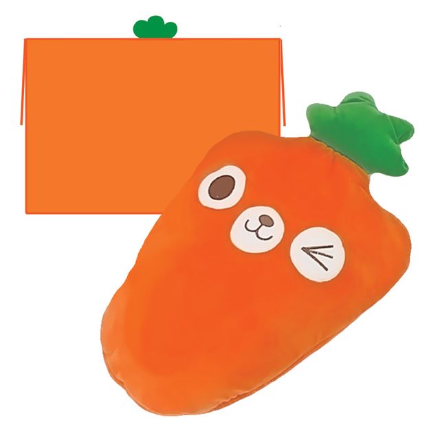 당근 쿠션 담요 85x120cm 캐롯 파우치 블랭킷 베개