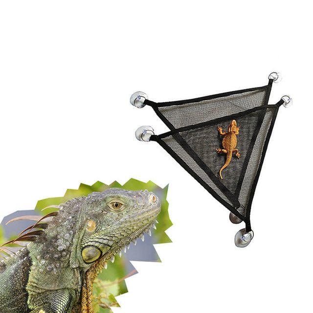 도마뱀 삼각 메쉬 해먹 2개입 침대 통기성 파총류
