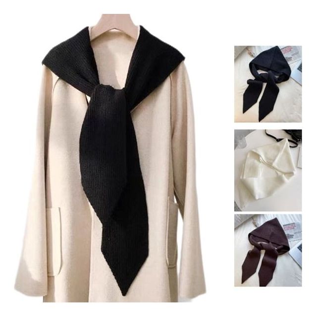 골지니트 후드 머플러 패션 트렌치코트 조끼 방한