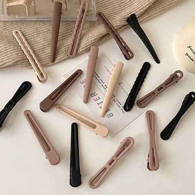 모던 컬러 논슬립 헤어 집게핀 4종 RNR-0108