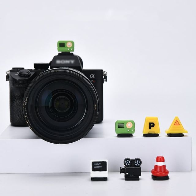 키밍 귀여운 카메라 핫슈 캡 3종세트 캐릭터 보호커버 덮개