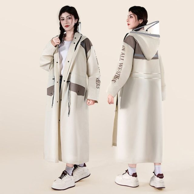 오버핏 롱 레인코트 예쁜 비옷 코트형 전신 패션 우비