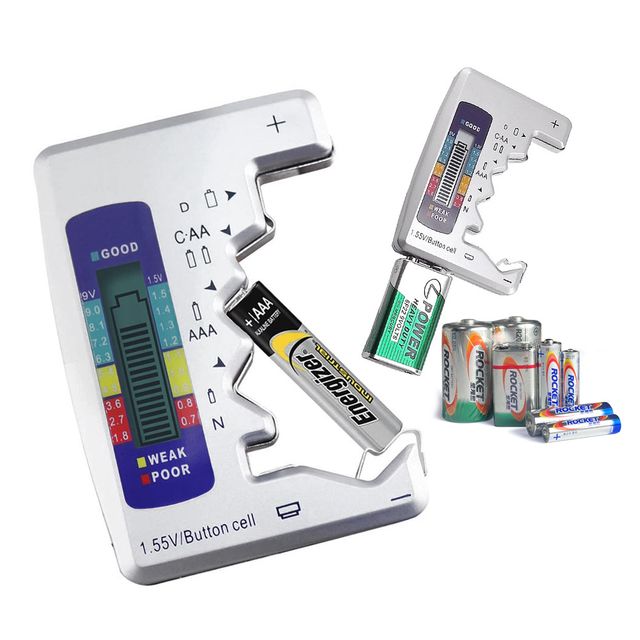 배터리 잔량 측정기 건전지 테스터기 AA AAA C D 9V