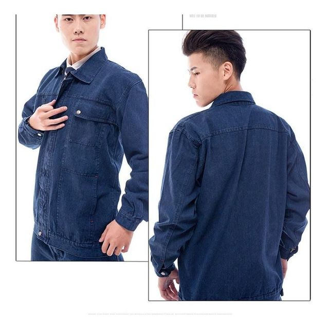 데님 작업복 세트 안전복 근무복 용접복 남성용