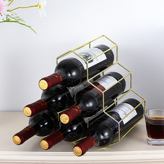 키밍 골드 철제 와인랙 6구 와인거치대 와인보관