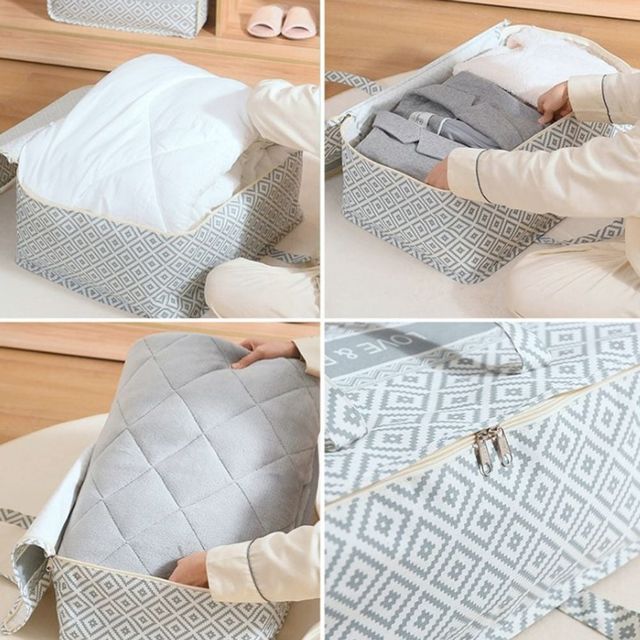 다용도 수납 리빙백 이불 정리 포켓