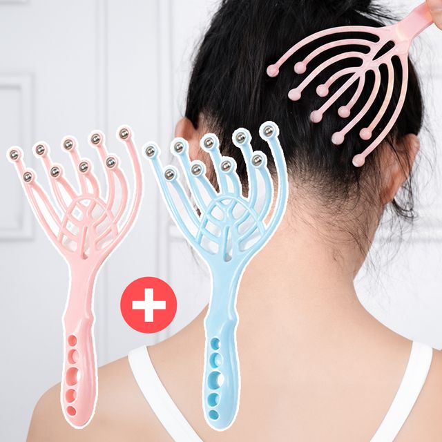 홈케어 휴대용 마사지기 두피 얼굴 이마 다용도 간편 지압볼 1+1