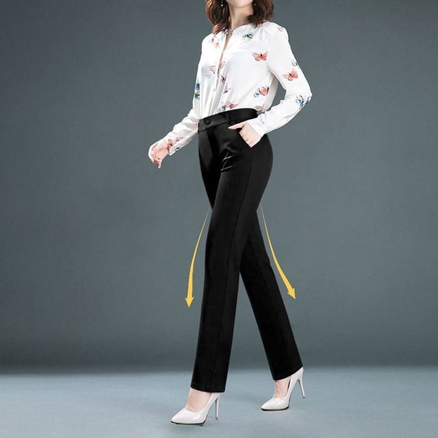 여성 정장 바지 와이드 팬츠 면접 복장 하객룩 스타일