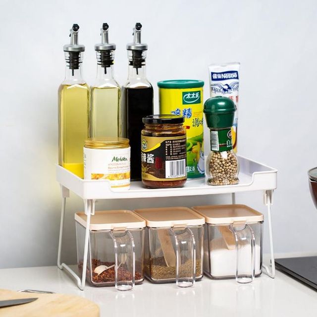 키밍 다용도 접이식 수납 선반 가전 거치대 정리함