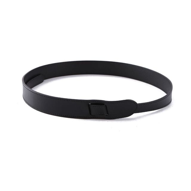 여성용 사선 와이드 가죽 벨트 4컬러 코트 스타일링 필수 아이템