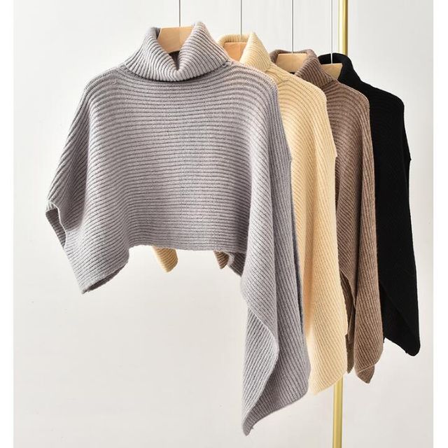 [해외] 불규칙 니트 머플러 숄 다용도 목도리 스웨터