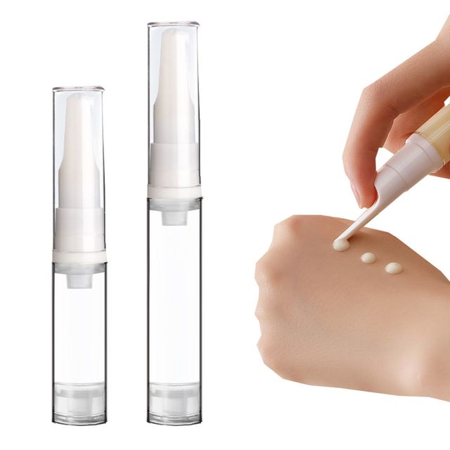 장만 진공 펌프 화장품 소분용기 5ml 10ml택일 크림 에센스 세면용품 여행용 휴대용