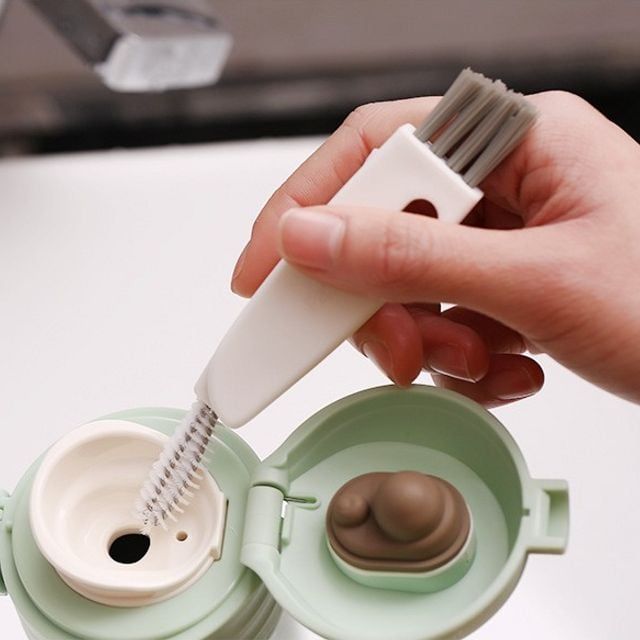 키밍 욕실 틈새 청소 브러쉬 듀얼 사용 편리한 청소솔