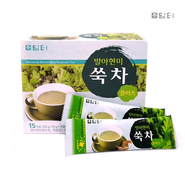 담터 발아현미 쑥차 플러스 15T/ 쑥분말/ 분말스틱