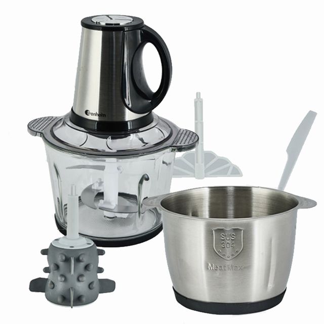 벤하임BMC004002 데일리쿡 멀티 다지기 세트3L 분쇄기 스텐 박피기 휘핑기