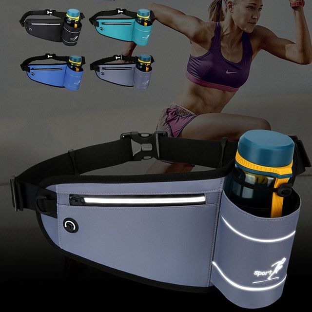 키밍 커플 아웃도어 운동 힙색 물병 가방 여행용