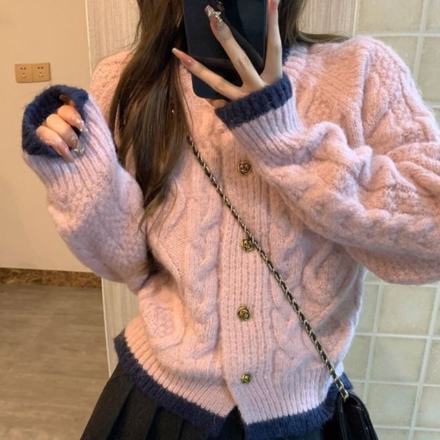 러블리 꽈배기 니트 스웨터 가디건 JSD-1004940