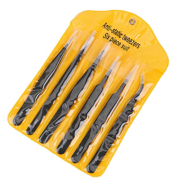 정전기 방지 하바리움 네일아트 프라모델 핀셋 세트