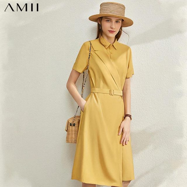 [해외] AMII 미니멀리즘 여름 새로운 패션 솔리드 스플라이스