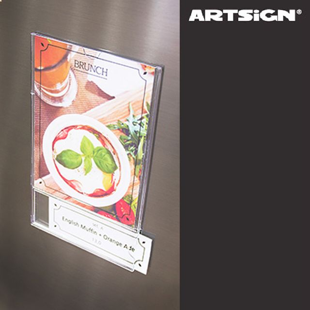 투명 이중 월프레임 안내판 중형 A6