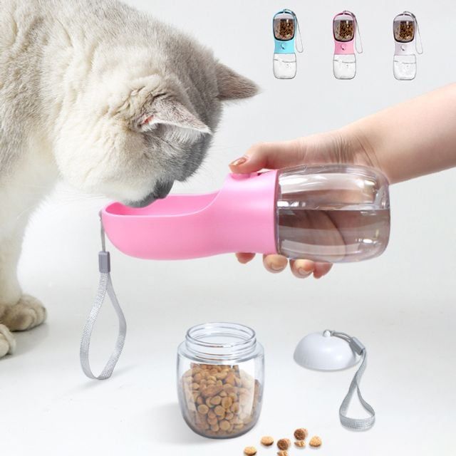 키밍 반려동물 휴대용 물병 300 외출 산책 용기